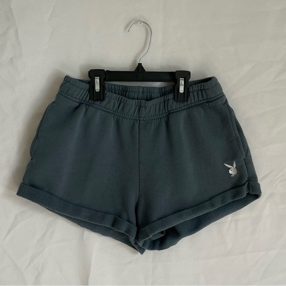 Playboy Dark Green Women's Lounge Shorts